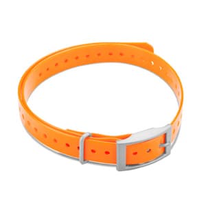Сменный ошейник для Garmin T5 mini/TT15 mini/Delta оранжевый с квадратной пряжкой
