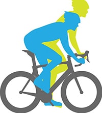 позиции велосипедиста при езде на велосипеде