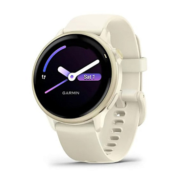 Vivoactive 6 лунное золото с силиконовым ремешком цвета кости