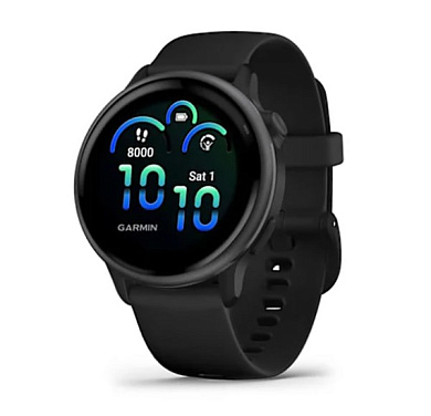 Vivoactive 6 сланец с черным силиконовым ремешком