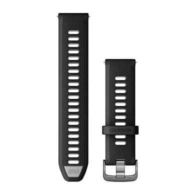 Сменные ремешки Quick Release для Forerunner 265 (22 мм) черный/пудрово-серый с грифельной фурнитурой