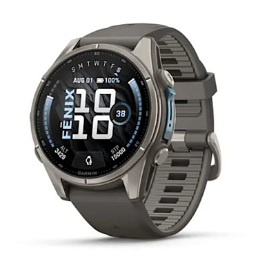 Fenix 9 - 43 мм титановый с силиконовым ремешком цвета гальки