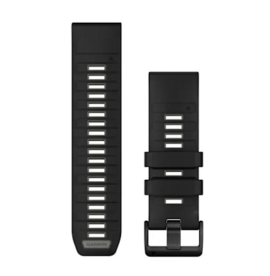 QuickFit 26mm сменные ремешки черный/серый силикон