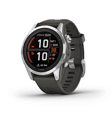 Fenix 7S Pro Solar cеребро с графитовым ремешком