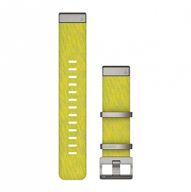Сменные ремешки QuickFit™ 22 мм для серии MARQ желто-зеленый нейлон с жаккардовым переплетением