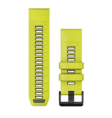 QuickFit 26mm сменные ремешки ярко-желтый/графитовый силикон