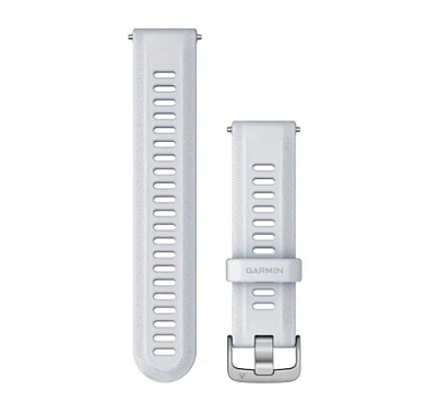 Ремешки для часов Forerunner 955 / 965 (22 мм) белый камень с серебряной фурнитурой