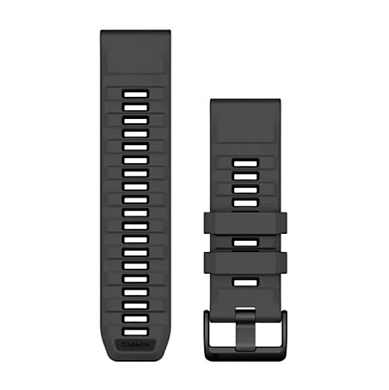 QuickFit 26mm графитовый/черный силикон