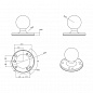 Универсальный шар RAM 38 мм (1,5"  размер С) с круглой площадкой 62 мм (2,5")