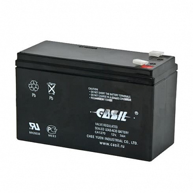 Аккумулятор свинцово-кислотный Casil CA1270 (12В / 7Ач)