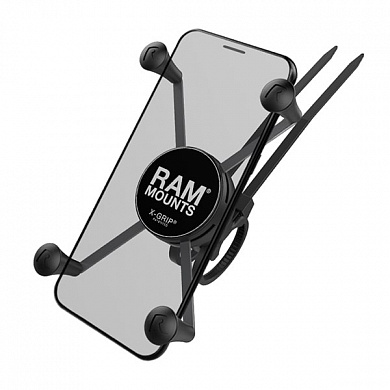 Крепление для большого телефона RAM X-Grip с велосипедной базой RAM EZ-On/Off