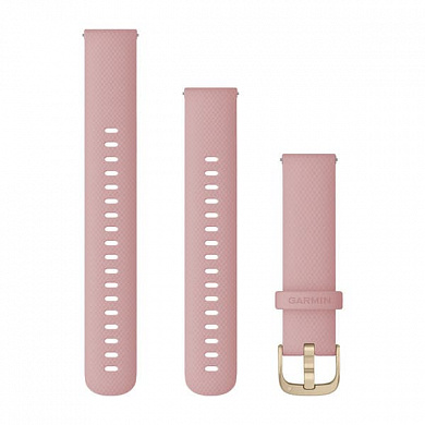Quick Release Bands (18 mm) розовый силиконовый с золотом