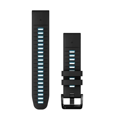 Сменные ремешки QuickFit 22 мм черный/циррусовый синий