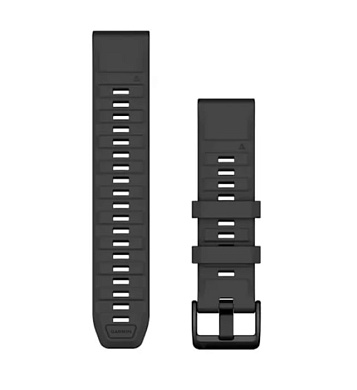 Сменные ремешки QuickFit 22 мм графитовый силикон