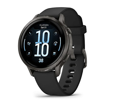 Venu 4 41 мм cланец с черным силиконовым ремешком Venu 4 41 мм cланец с черным силиконовым ремешком